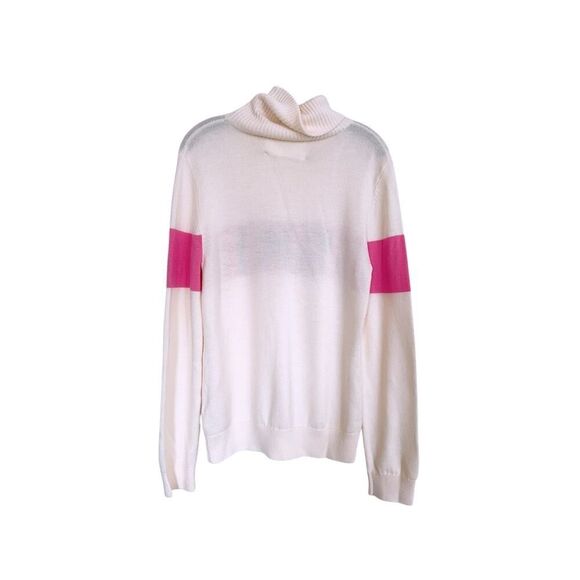 Perfect Moment Ski Sweater II in Snow White & Red Orange Rainbow XL - Picture 9 of 9